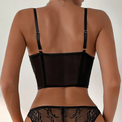 Bustier Push-Up en Maille : Élégance Sensuelle