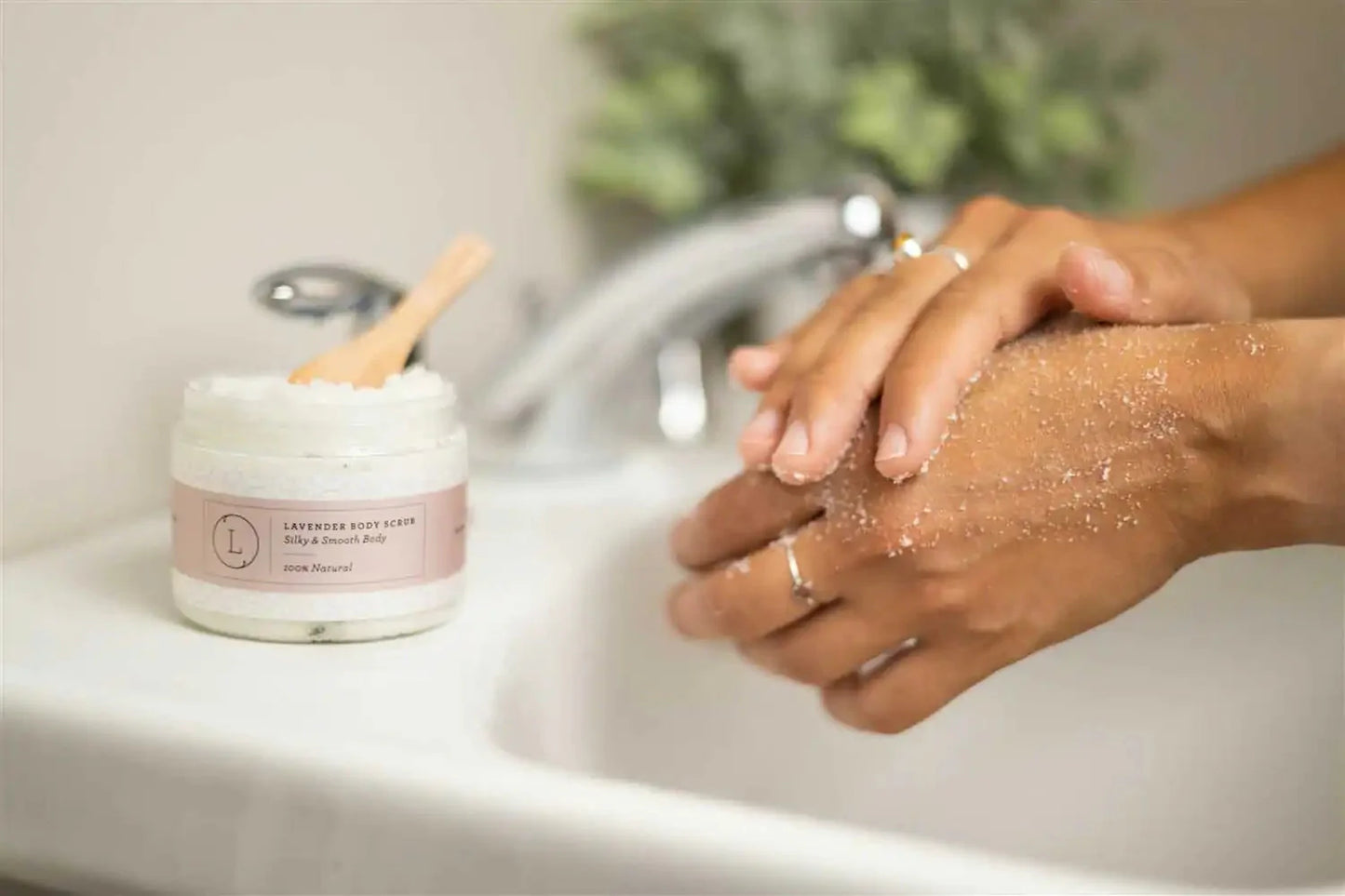 Lavender Body Scrub with CBD - Natural Exfoliant