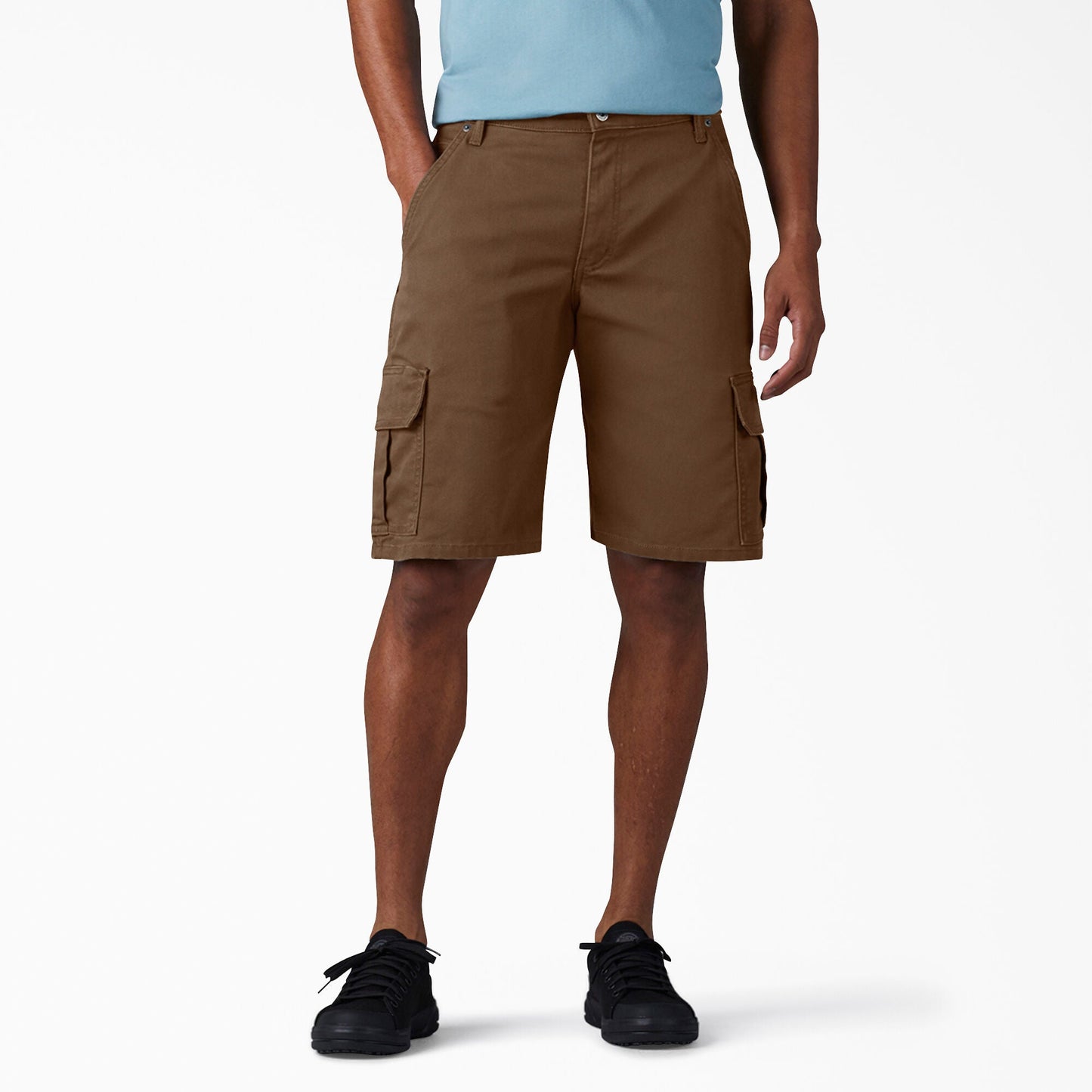 Shorts cargo en toile Dickies FLEX à coupe décontractée - Charbon, 11"