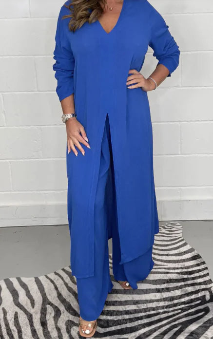 GlobalChic Trousers Suit for Modern Women
