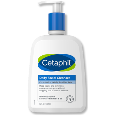 Cetaphil Daily Facial Cleanser for Combination to Oily Skin - 16 Fl Oz
