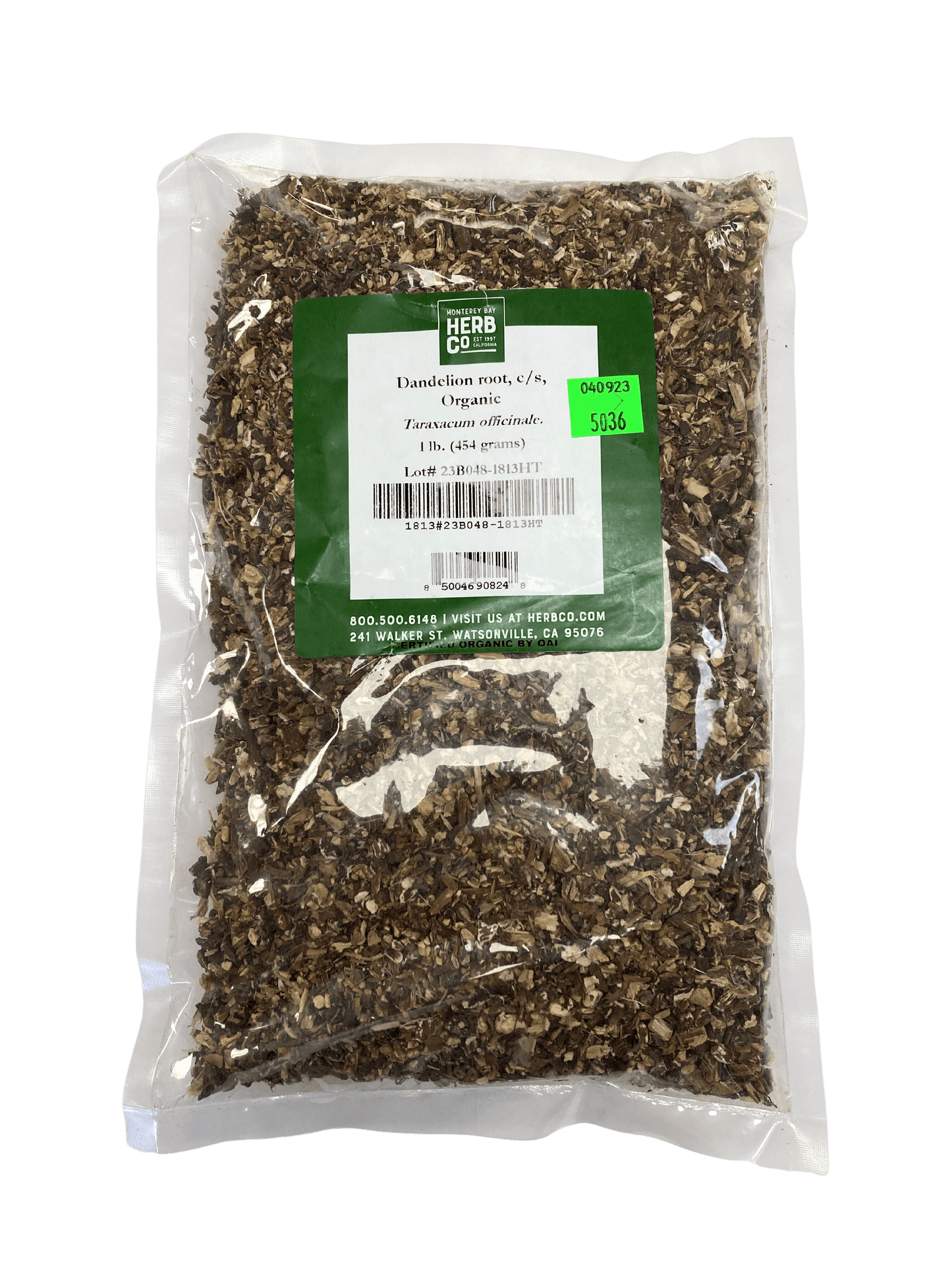 Organic Dandelion Root - Cut & Sifted Herbal Supplement - Korvel