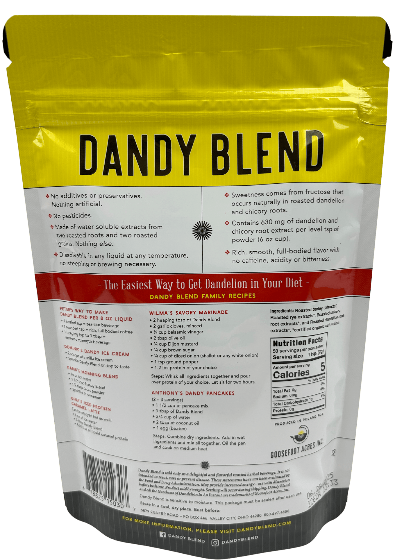 Dandy Blend Organic Instant Beverage
