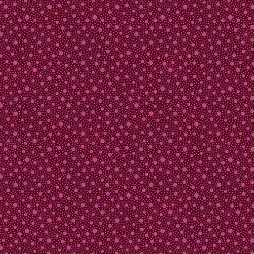 Tissu en coton Affinity Dapple Dot Crimson - 44"/45" par yard