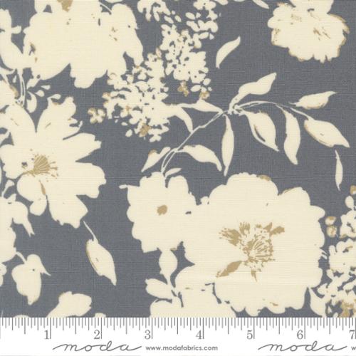 Tissu en coton Arabesque Murmure Dusk Bleu Foncé - 44"/45" par yard