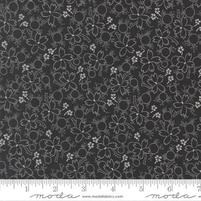 Tela de Algodón Arabesco Azul Oscuro - 44"/45" por Yarda