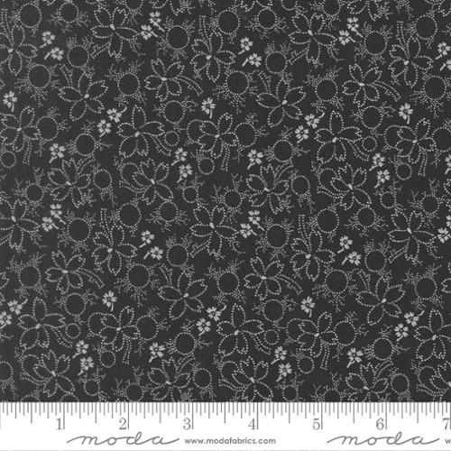 Dark Blue Arabesque Wonder Cotton Fabric - 44"/45" Per Yard