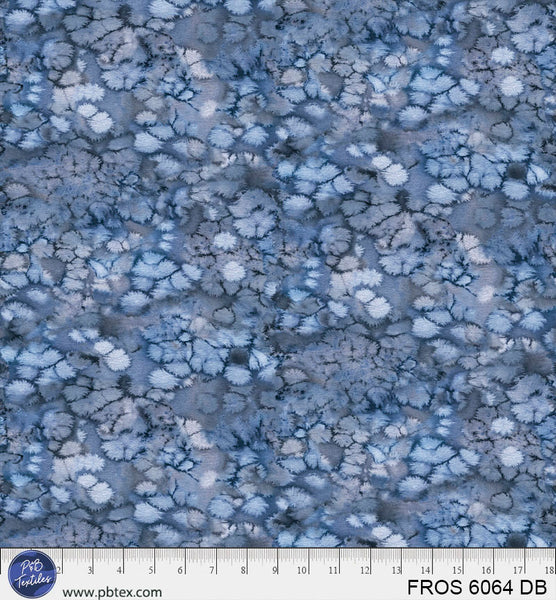 Tela de Algodón Azul Oscuro Escarchado - 44”/45” Por Yarda