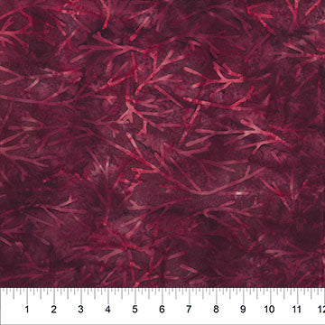 Dark Red Twiggy Wideback Fabric - Premium Cotton