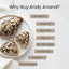 Andy Anand Dark Chocolate Almond Croissants - 10 Handcrafted Treats