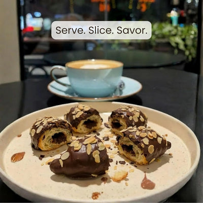Andy Anand Dark Chocolate Almond Croissants - 10 Handcrafted Treats