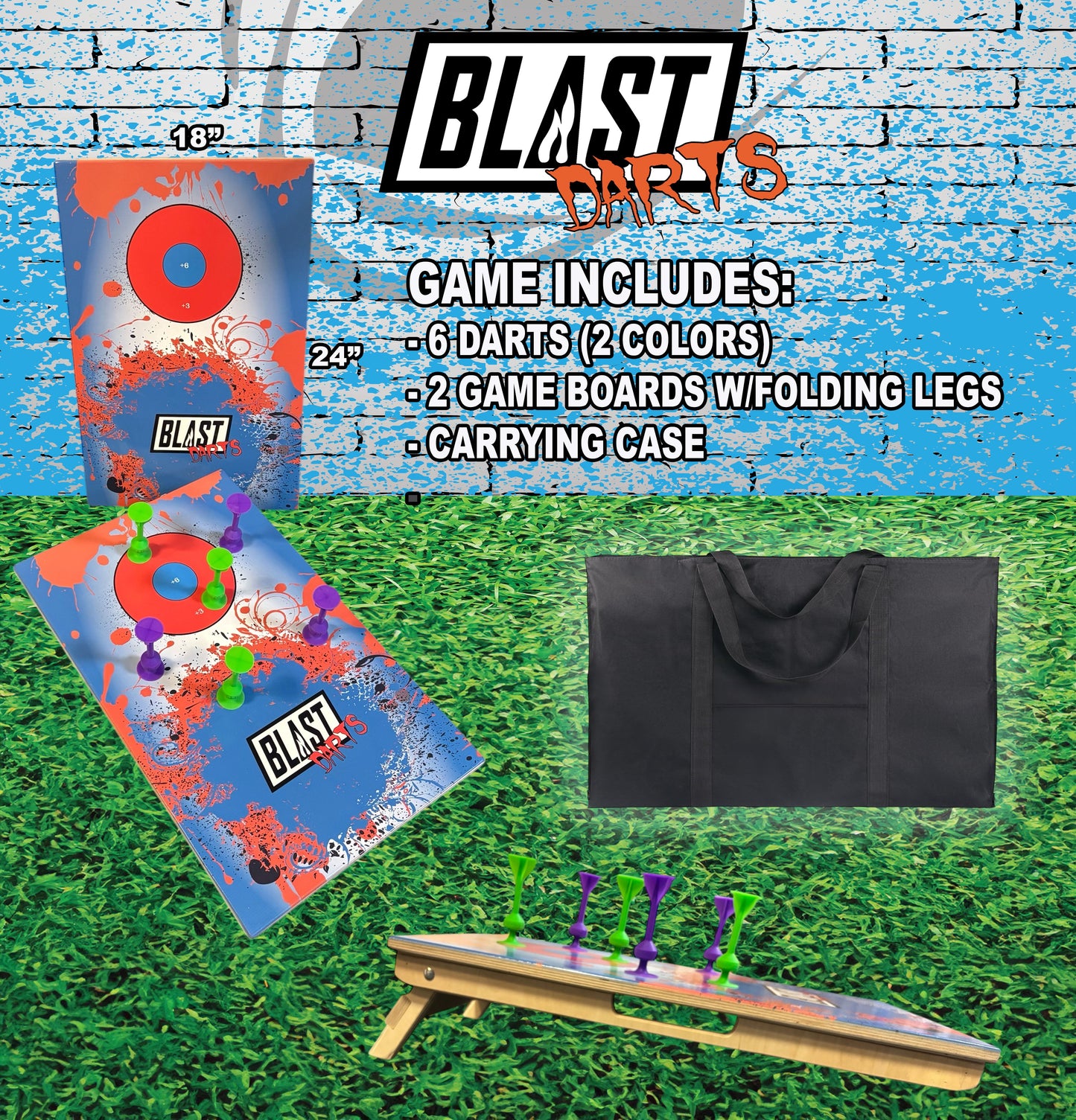 Ultimate Blast Darts Game - Tossit Edition - Korvel