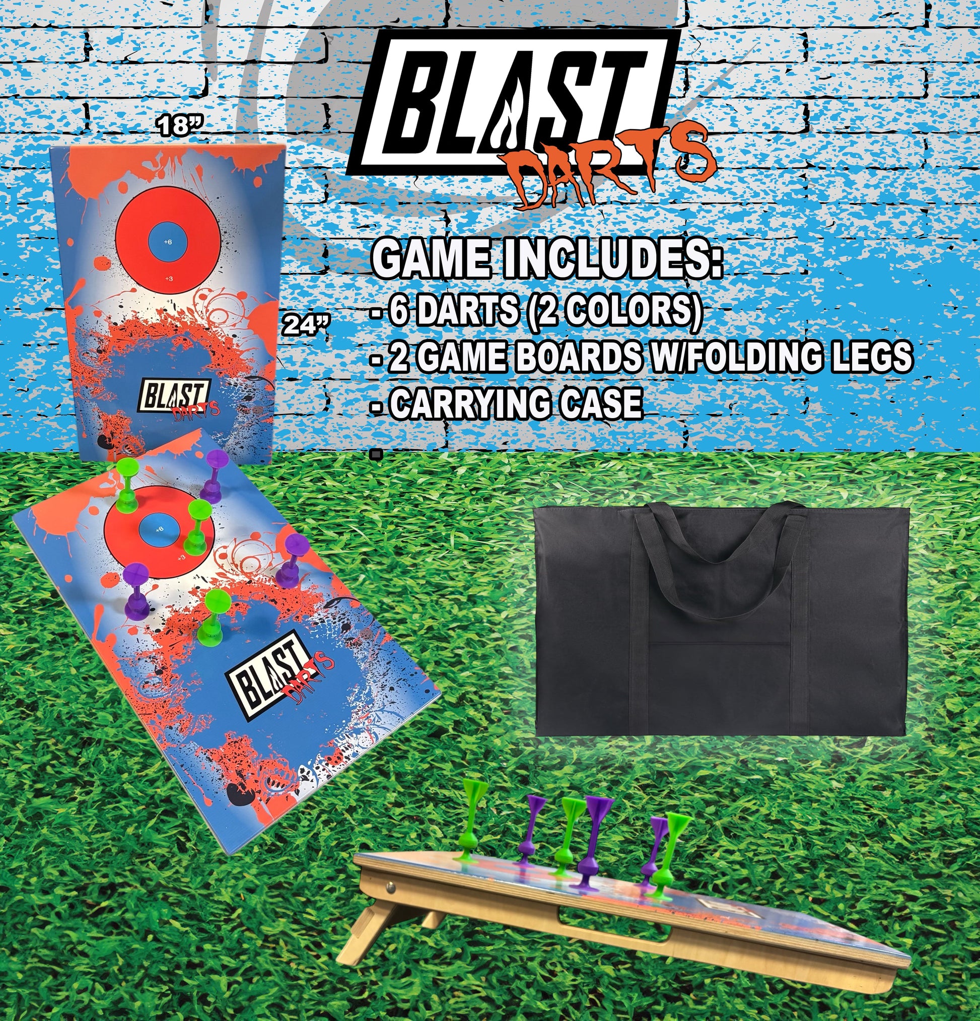 Ultimate Blast Darts Game - Tossit Edition - Korvel