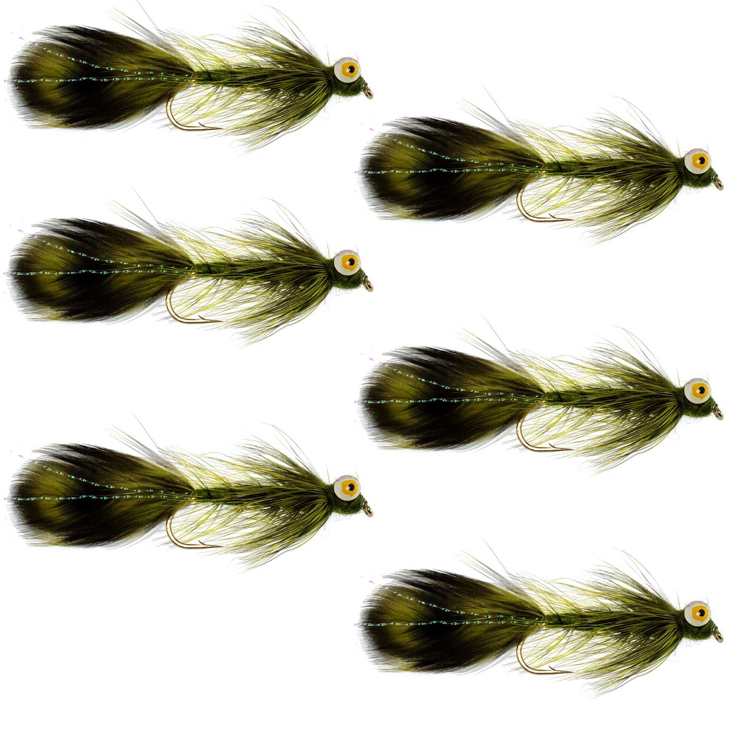 Streamer Sculpin Olive Near Nuff Whitlock - 6 Mouches Taille 4