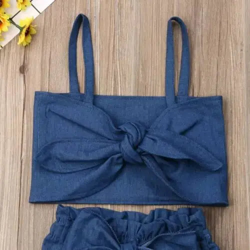 Conjunto de Camisa de Denim Premium para Mujeres