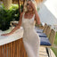 Knitted Beach Slim Fit Backless Dress