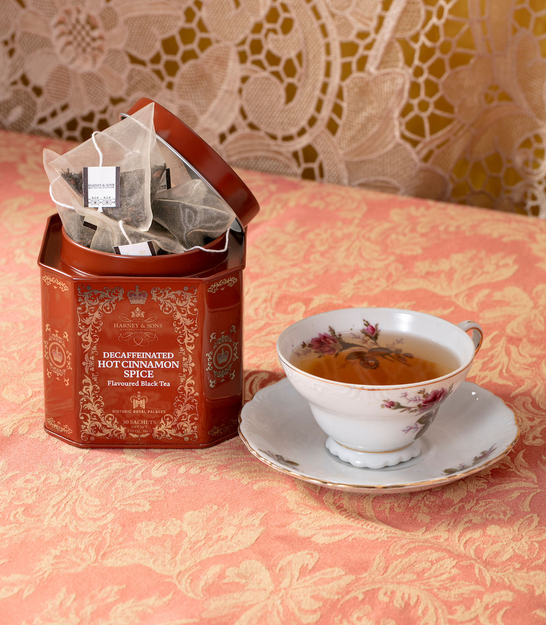 Decaf Hot Cinnamon Spice - HRP Tin of 30 Sachets