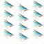 Premium Blue/White Deceiver Saltwater Streamer Flies - 1 Dozen Size 1/0 - Korvel