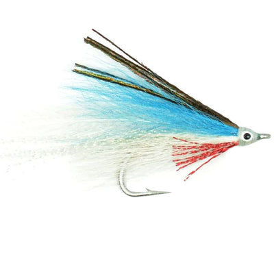 Lefty's Deceiver Saltwater Streamer Fly - Blue/White - Set of 4 (Hook Size 1/0) - Korvel