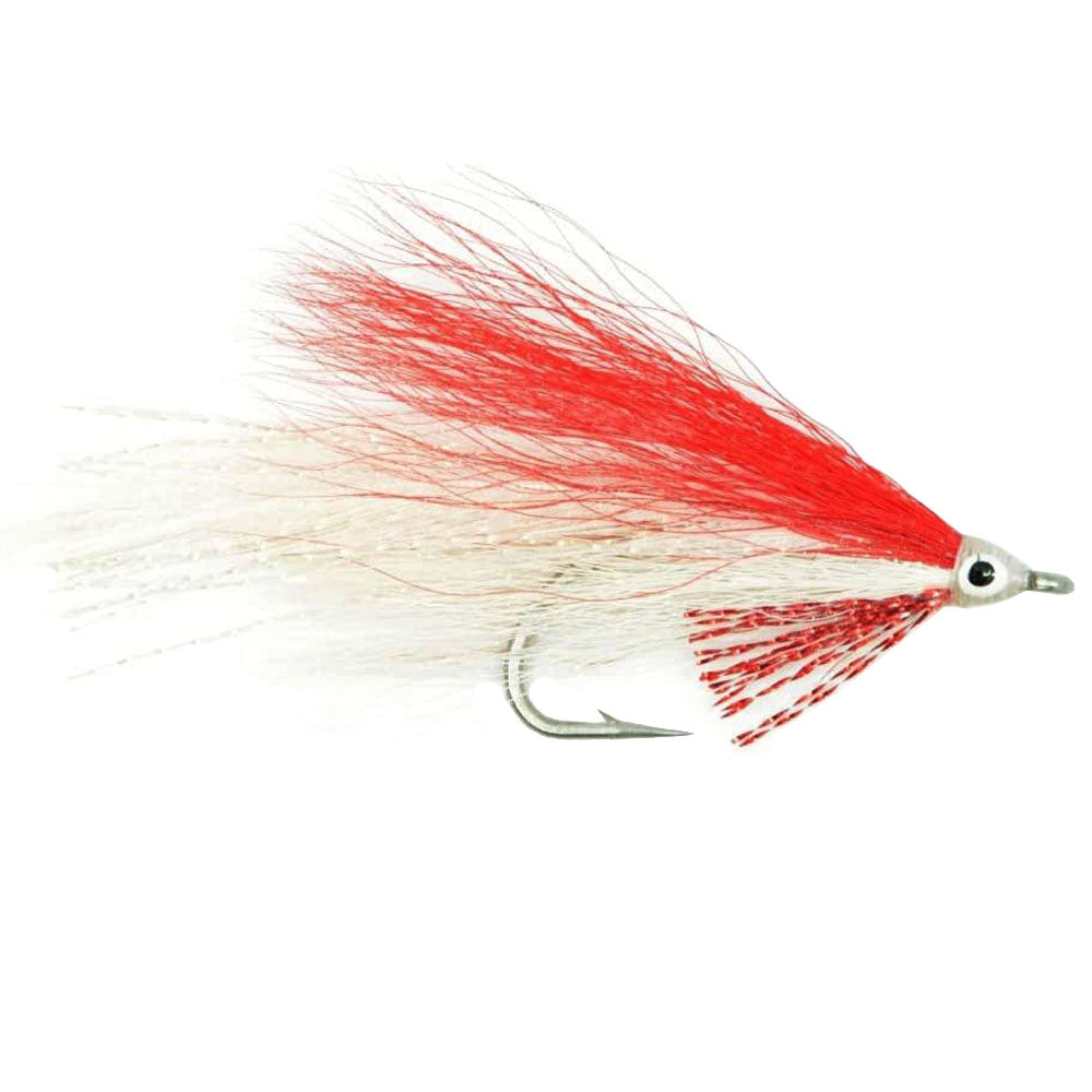 Lefty's Deceiver Saltwater Streamer Flies - Red/White - Set of 4 (Size 1/0) - Korvel