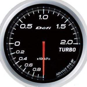 DEFI Advance BF White 60mm 2 Bar Boost Pressure Gauge - Precision Performance - Korvel