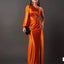 Women's Cinched Waist Slim-Fit Evening Dress