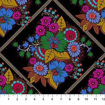 Diamond Dance Velvet Backing No. 3 Cotton Wideback Fabric