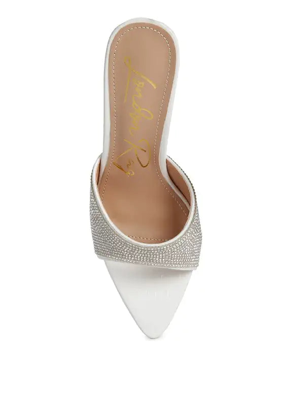 Elegant Ballroom Stiletto Heels with Rhinestone Accents