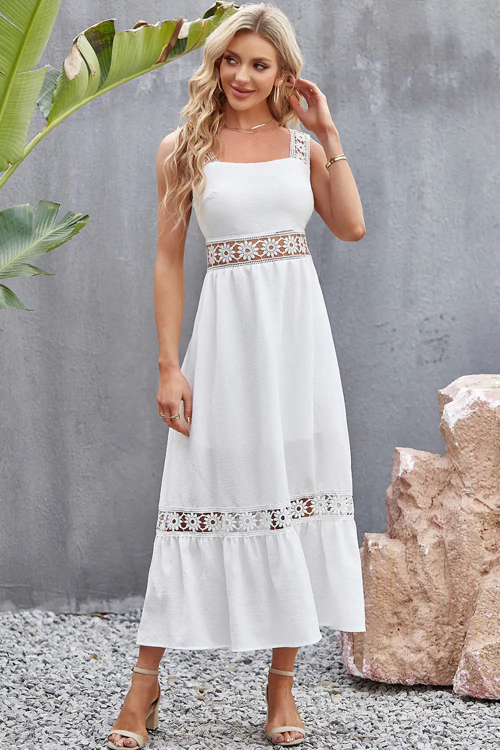 Vestido Midi Tory - Detalle de Encaje Elegante