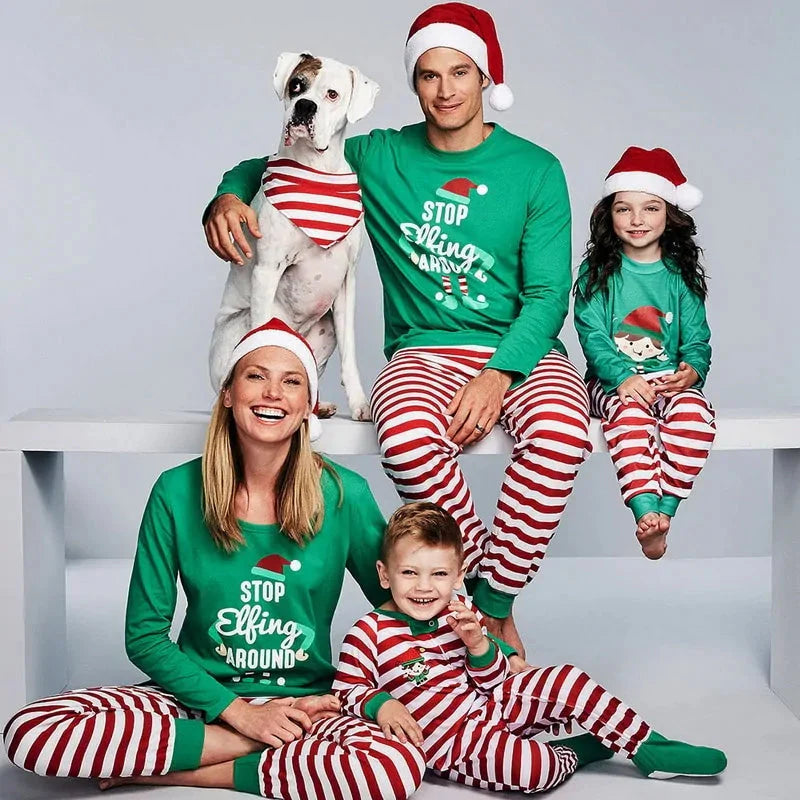 Ensemble de pyjamas de Noël en famille 2020 - Tenues d'hiver assorties