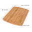 Planche à découper en bois extra large avec rigole à jus - 18x12 pouces