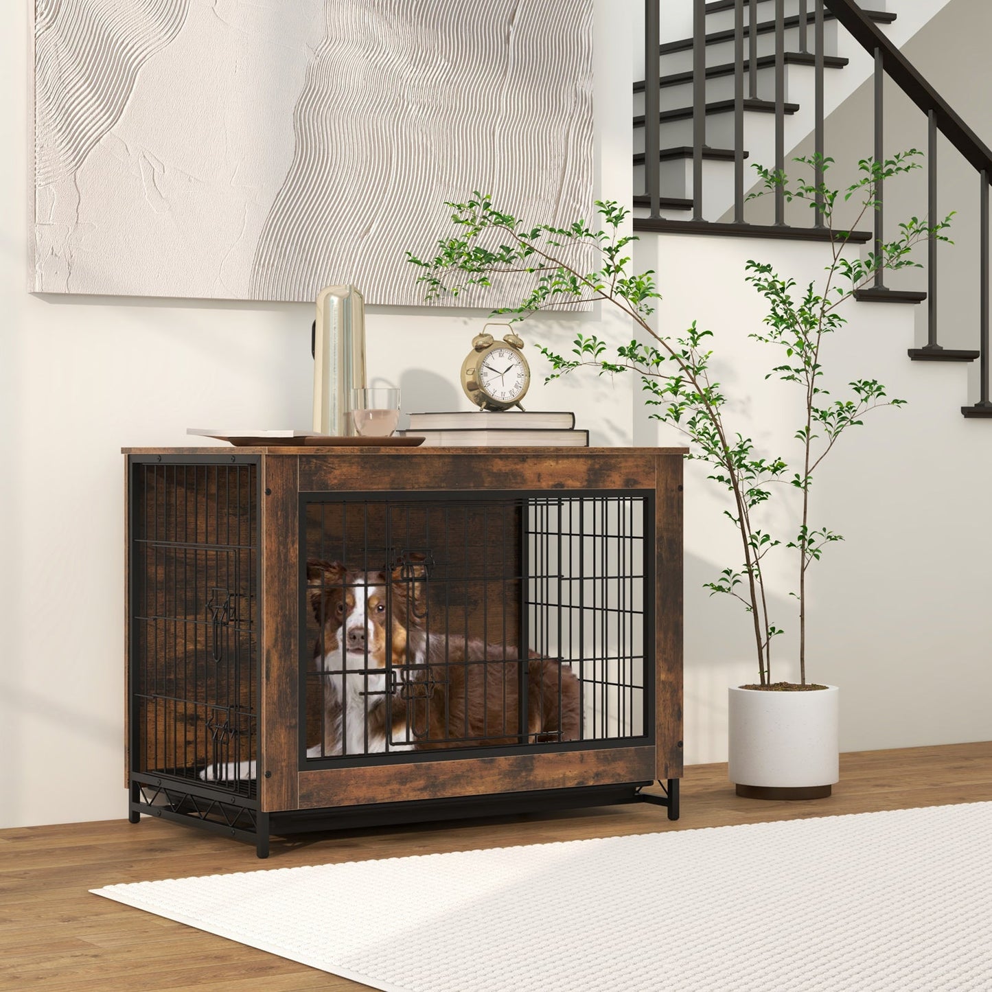 Mueble para Perros Gbruno Premium con Puertas Doble Bloqueo