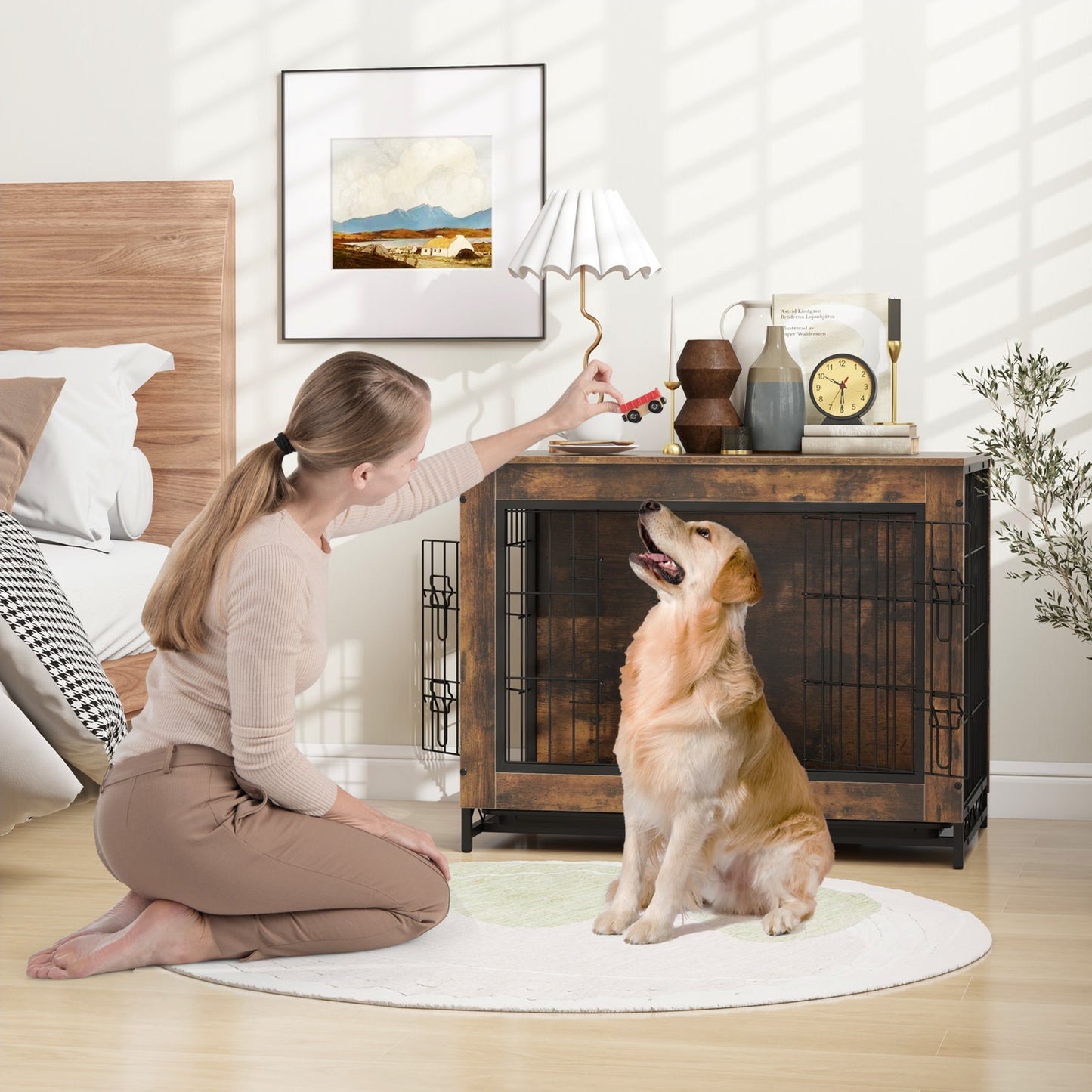 Mueble para Perros Gbruno Premium con Puertas Doble Bloqueo