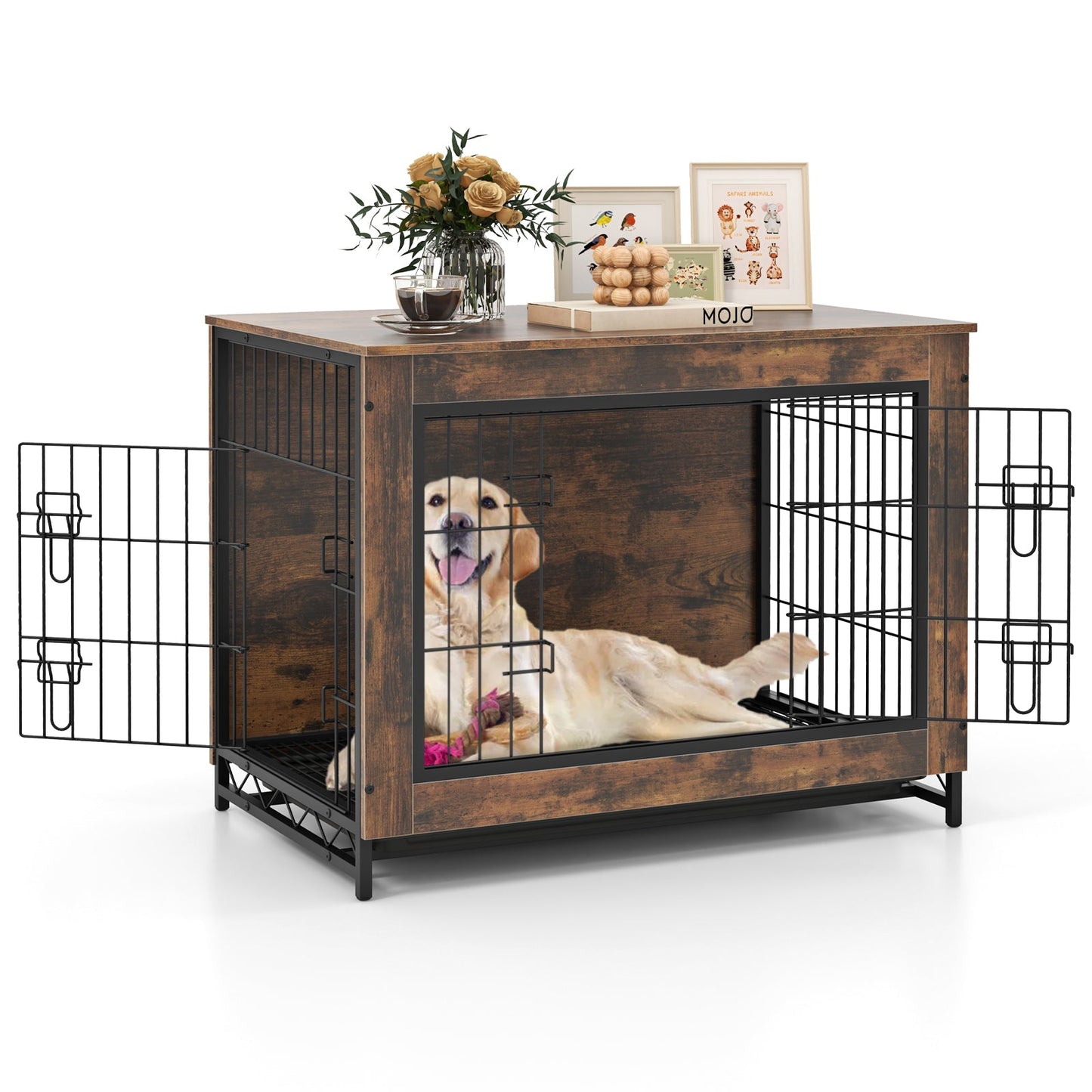 Mueble para Perros Gbruno Premium con Puertas Doble Bloqueo