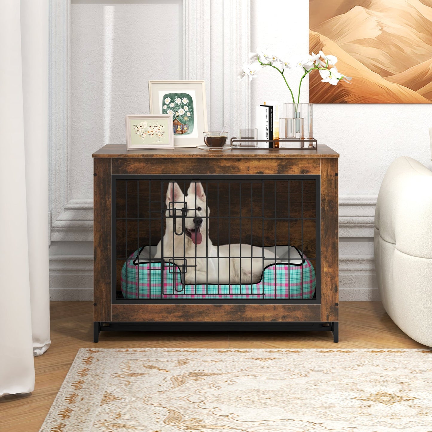 Mueble para Perros Gbruno Premium con Puertas Doble Bloqueo