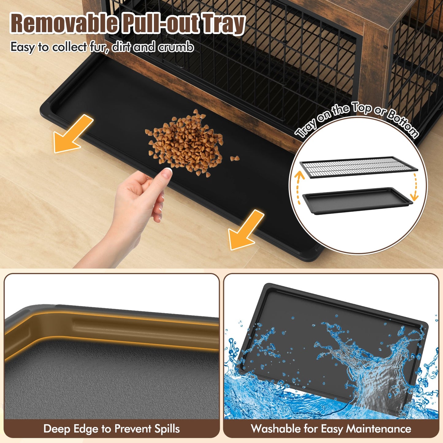 Mueble para Perros Gbruno Premium con Puertas Doble Bloqueo
