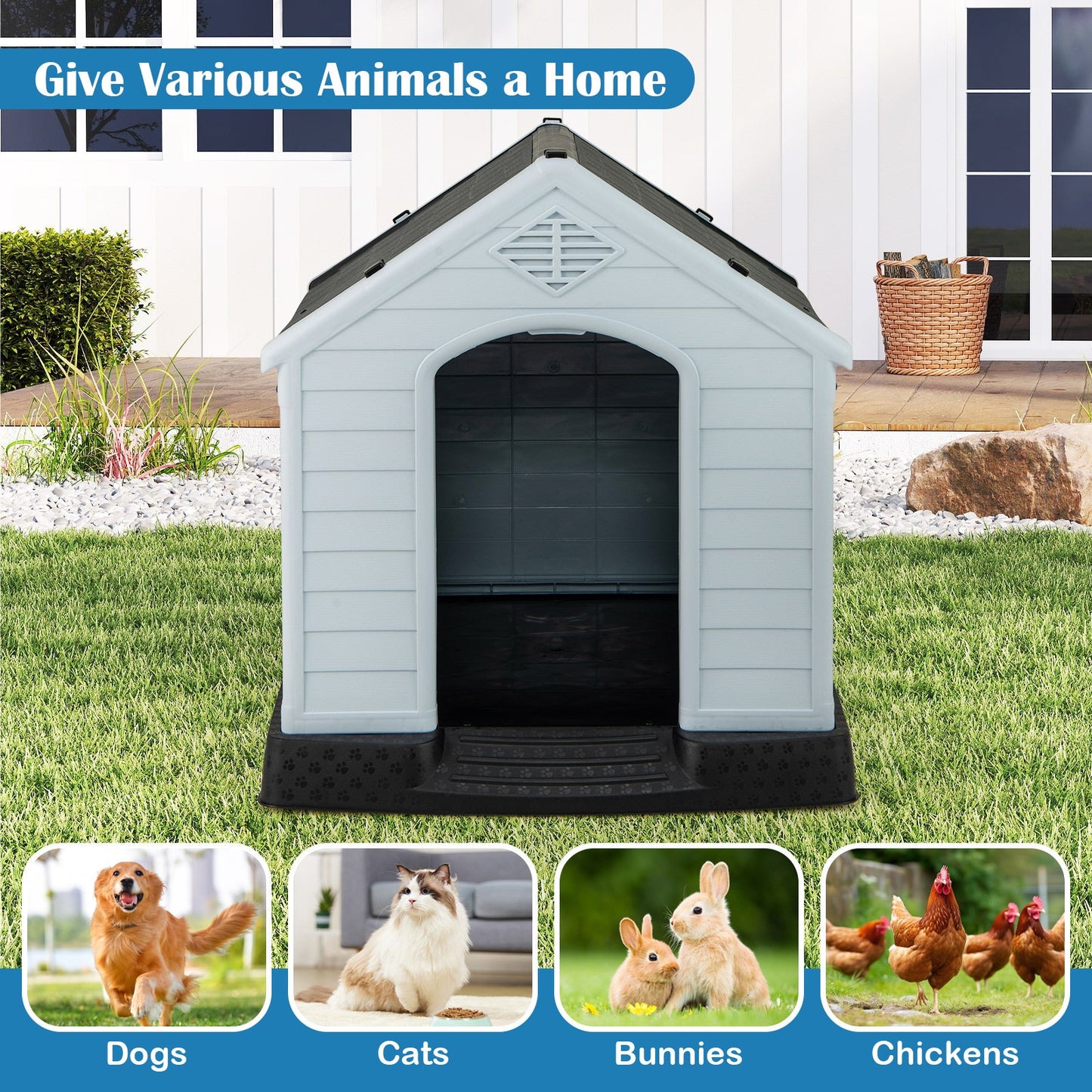 Premium Waterproof Dog House for Small Dogs