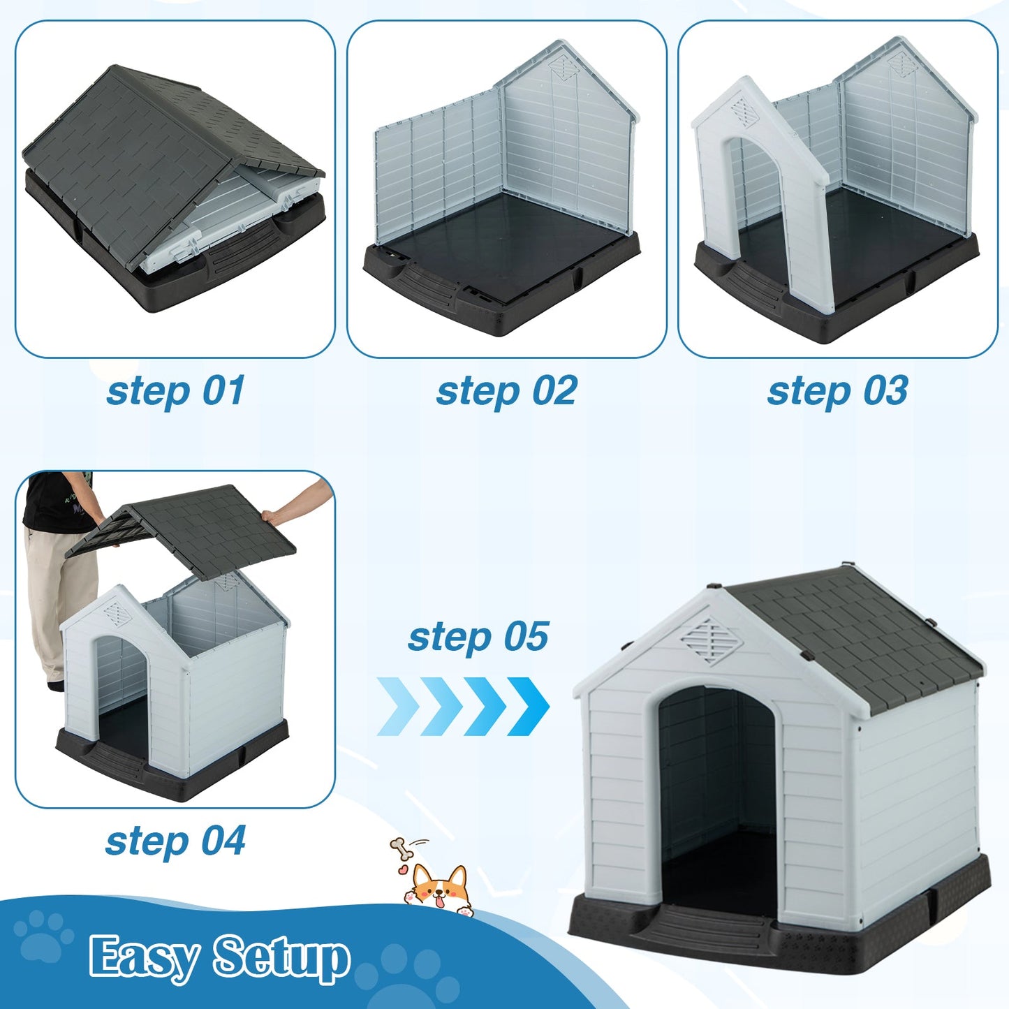 Premium Waterproof Dog House for Small Dogs
