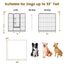 Reja para Perros de 16 Paneles con Cerradura y Gran Puerta - 24/32/40 Pulgadas