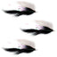 Dolly Llama Stinger Streamer Flies - 3 Pack for Salmon, Steelhead & Trout - Size 4 Black & White - Korvel