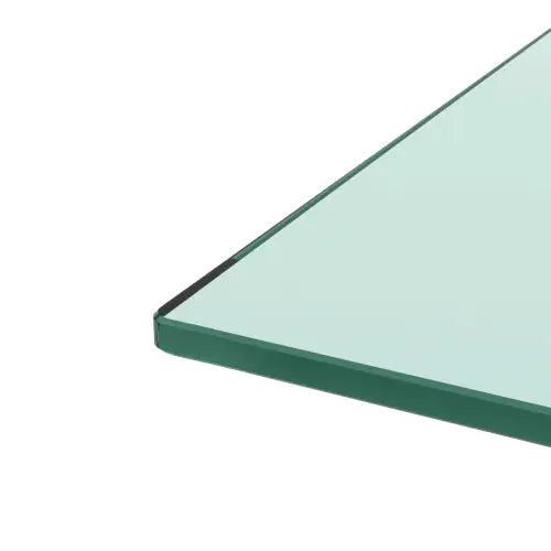 Mesa de café rectangular moderna de vidrio negro para sala de estar