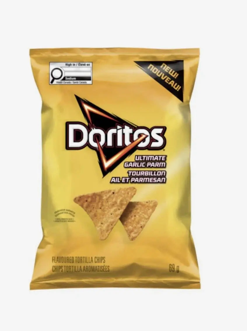 Chips Doritos Ultimate Ail Parmesan 67g - Exclusivité canadienne