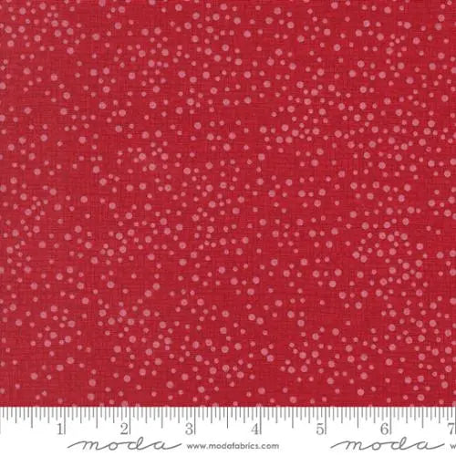 Dotty Thatched Scarlet Fabric - 44"/45" Per Yard