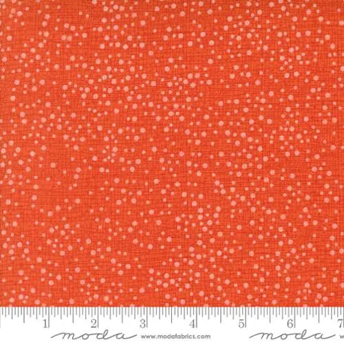 Dotty Thatched Tangerine Cotton Fabric - 44"/45" Per Yard