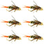 Premium Double Bead Twenty Incher Nymph Flies - Pack of 6, Size 12 - Korvel