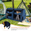 Transporteur pour animaux à double compartiment avec hamacs amovibles - Marine