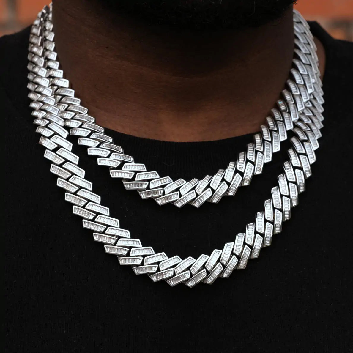 Collier Cubain avec Pierres Baguette