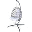 Silla Huevo Colgante Premium con Soporte para Uso Interior y Exterior
