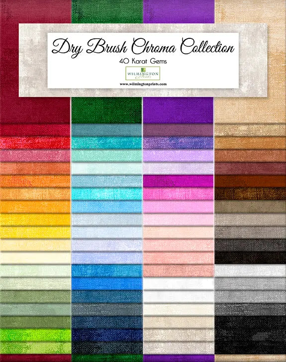 Dry Brush Chroma - 40 Karat Gems Fabric Strips