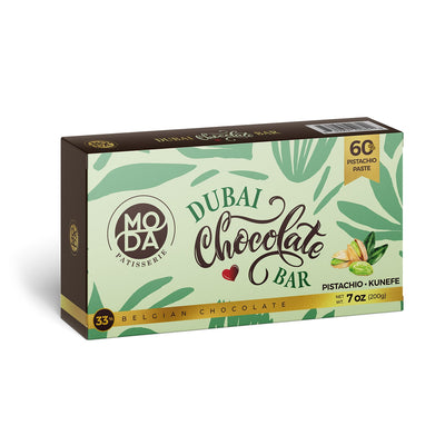 Barra de chocolate Moda Dubai – 200 g (7 oz) 